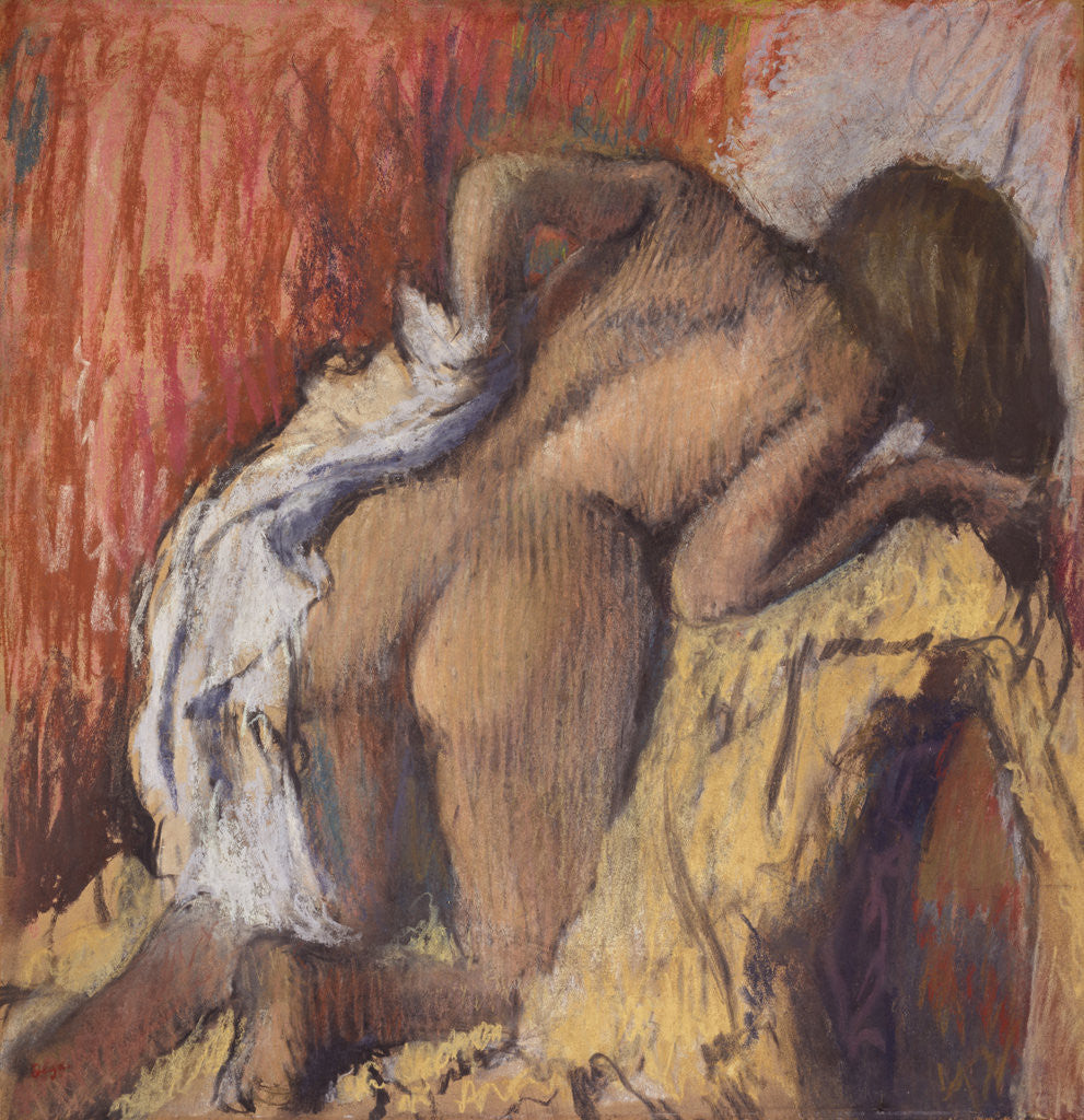 Detail of Woman Drying Herself by Hilaire-Germain-Edgar Degas