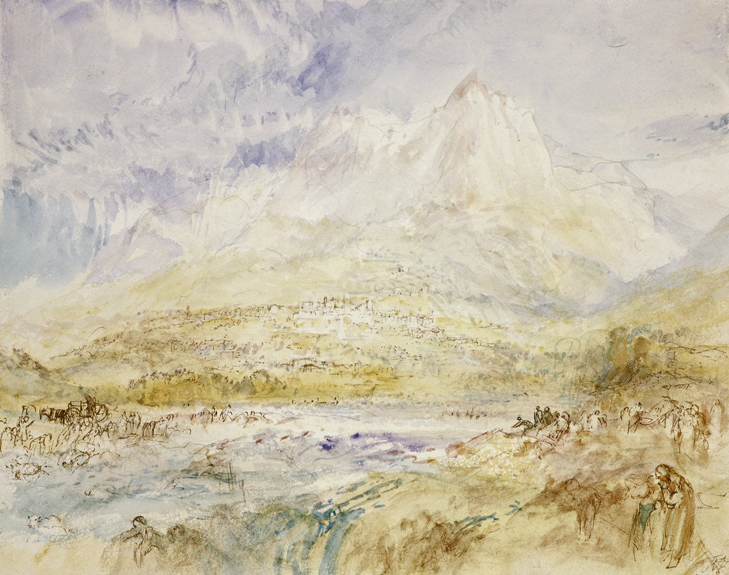 Detail of Schwyz by Joseph Mallord William Turner