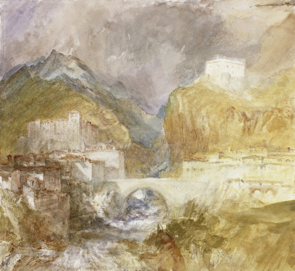 Detail of Vèrres in the Val d'Aosta by Joseph Mallord William Turner
