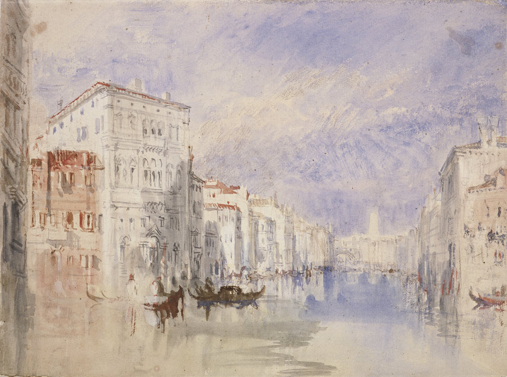 Detail of The Palazzo Balbi on the Grand Canal, Venice by Joseph Mallord William Turner