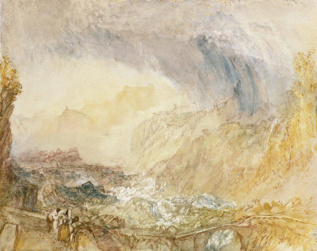 Detail of The St Gothard Pass at the Devil's Bridge by Joseph Mallord William Turner