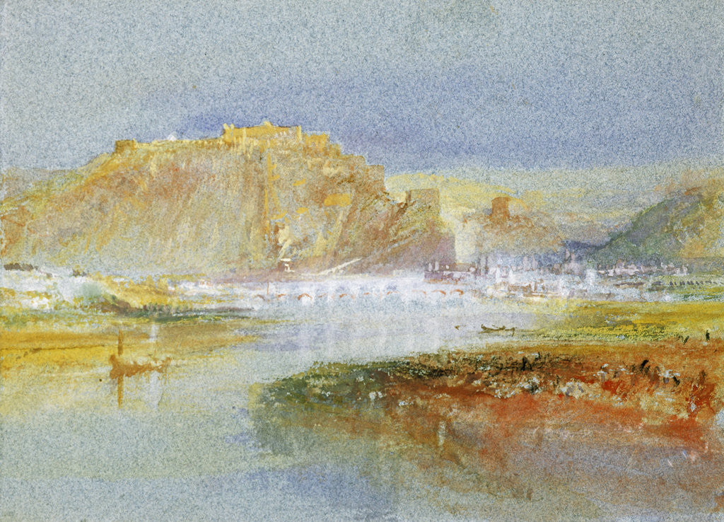 Detail of Ehrenbreitstein from the Mosel by Joseph Mallord William Turner