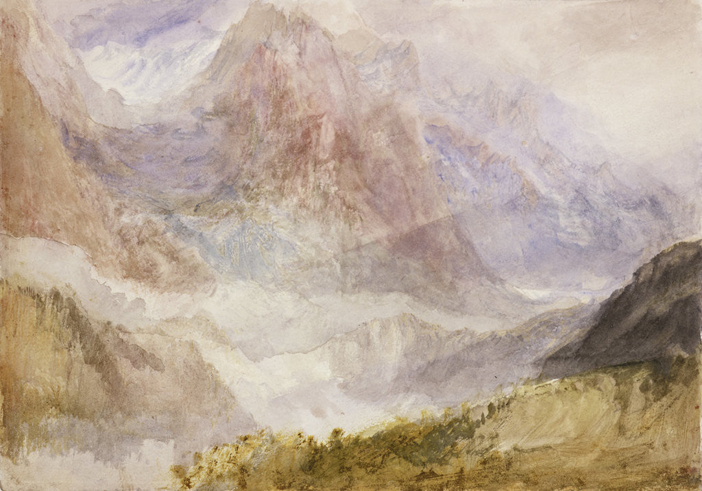 Detail of Monte Rosa (or the Mythen, near Schwytz) by Joseph Mallord William Turner