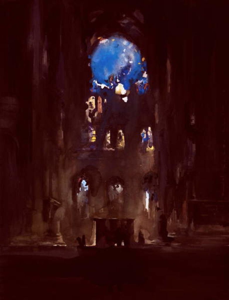 Detail of Interior of Notre-Dame by Daniel Cacouault