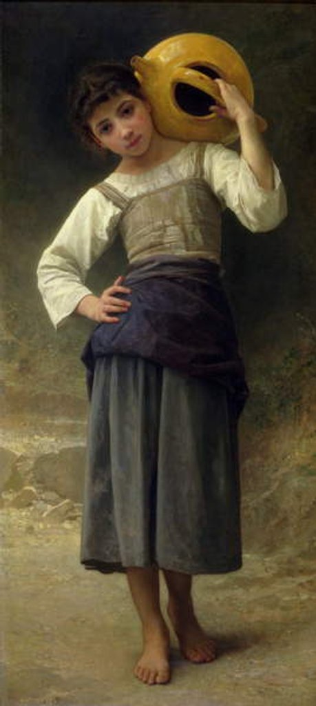 Detail of The Water Girl 1885 by William-Adolphe Bouguereau