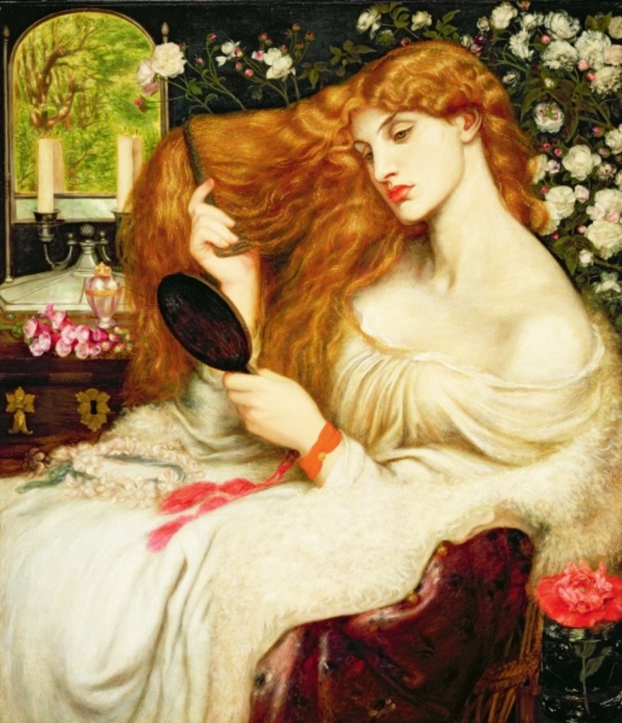 Detail of Lady Lilith, 1868 by Dante Gabriel Charles Rossetti