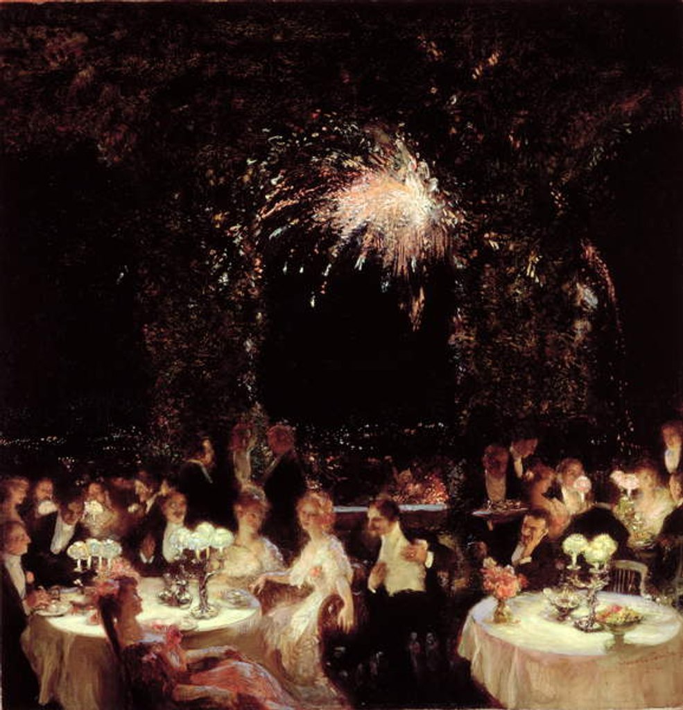 Detail of Dinner at the Casino, c.1906 by Gaston de La Touche