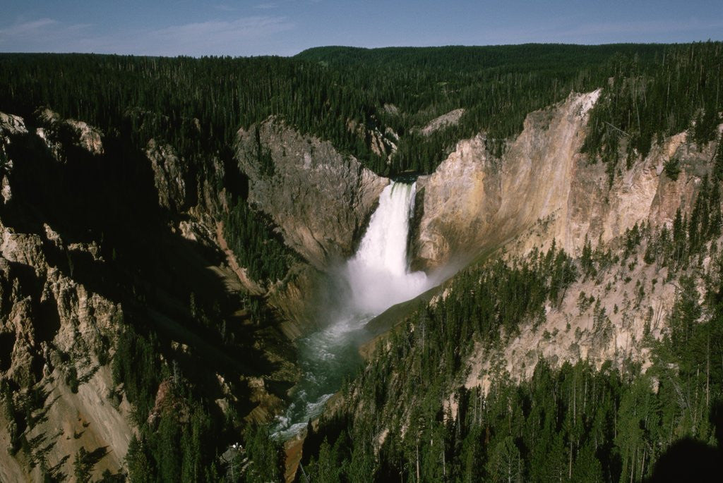 Detail of Lower Falls in Yellowstone National Park by Anonymous