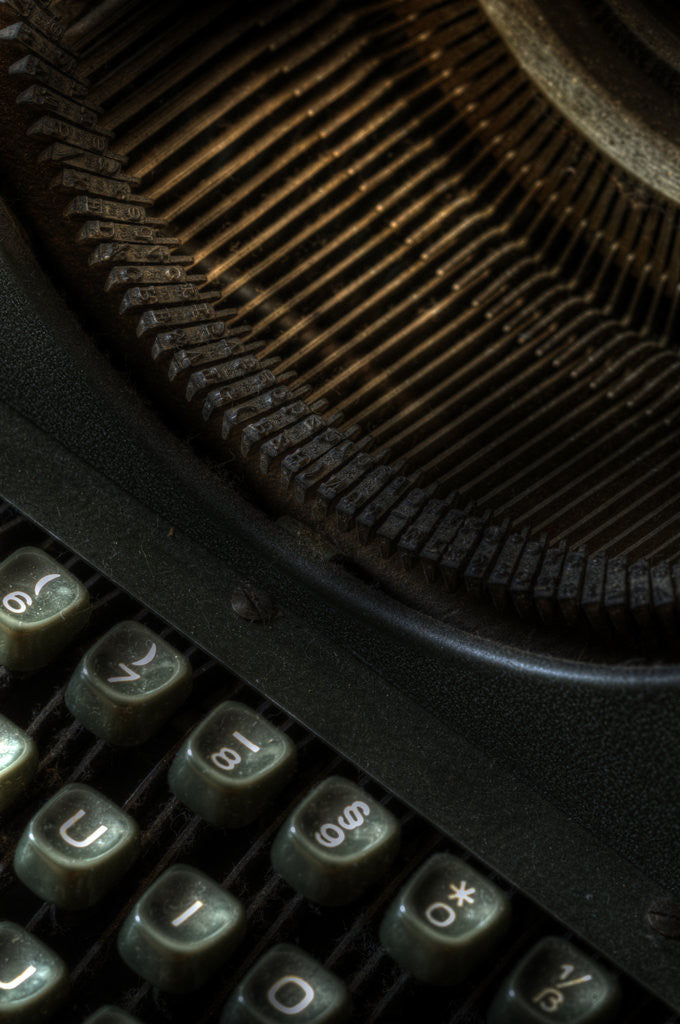 Detail of Old typewriter by Ricardo Demurez
