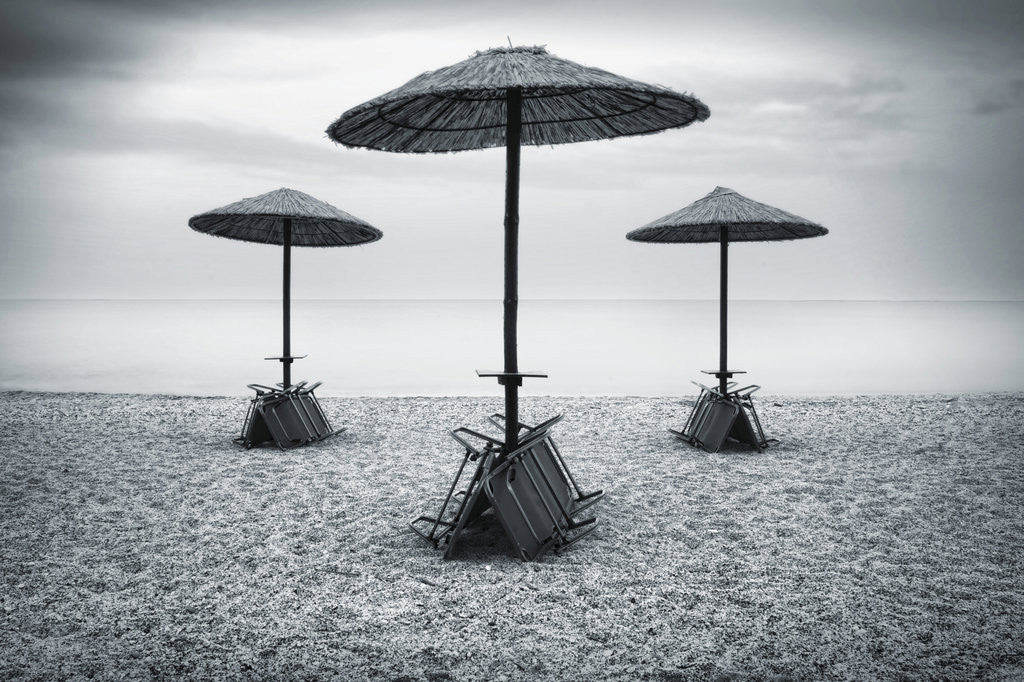 Detail of Beach Umbrellas by Eugenia Kyriakopoulou