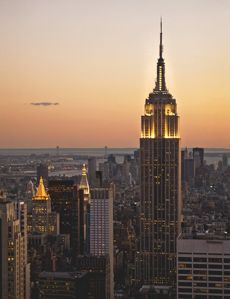 Detail of Empire State Building by Linda Mann