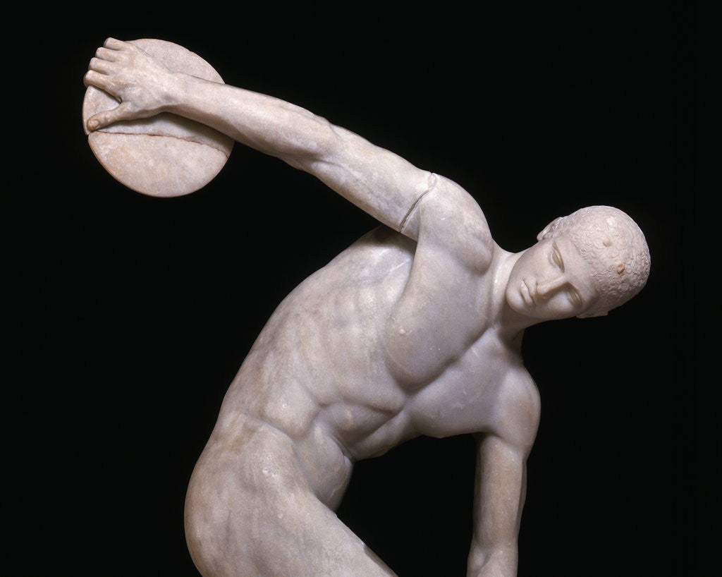 Detail of Detail of the Torso from an Ancient Roman Copy of Discobolus by Myron