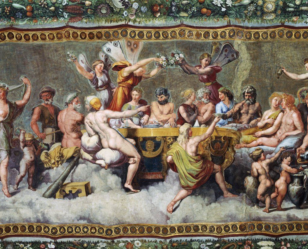 Detail of Wedding of Cupid and Psyche by Raphael