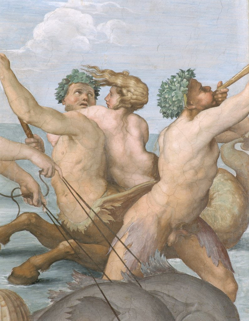 Detail of Detail of Centaur, Triton and Sea Nymph from Galatea by Raphael