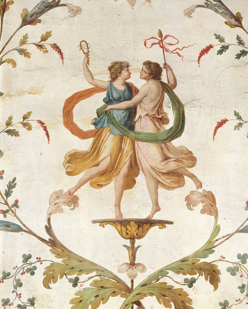Detail of Fresco of Dancing Figures from the Neo-Classical Room in the Palazzo Spada by Corbis