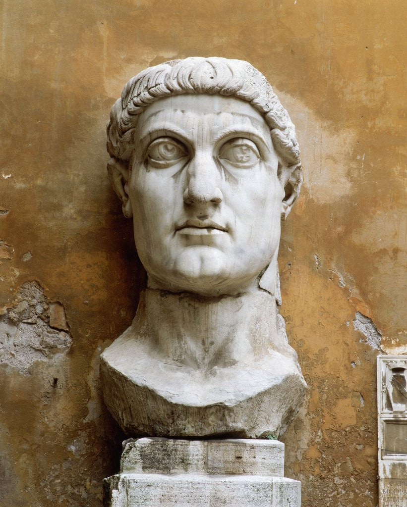Detail of Late Antique Roman Colossal Head of Constantine by Anonymous