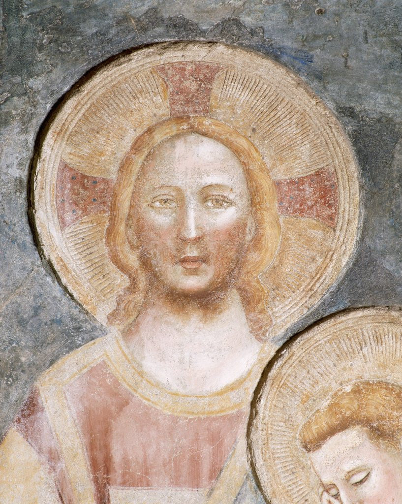 Detail of Detail of Christ's Head in The Last Supper from the Refectory of the Abbey of Pomposa by Corbis