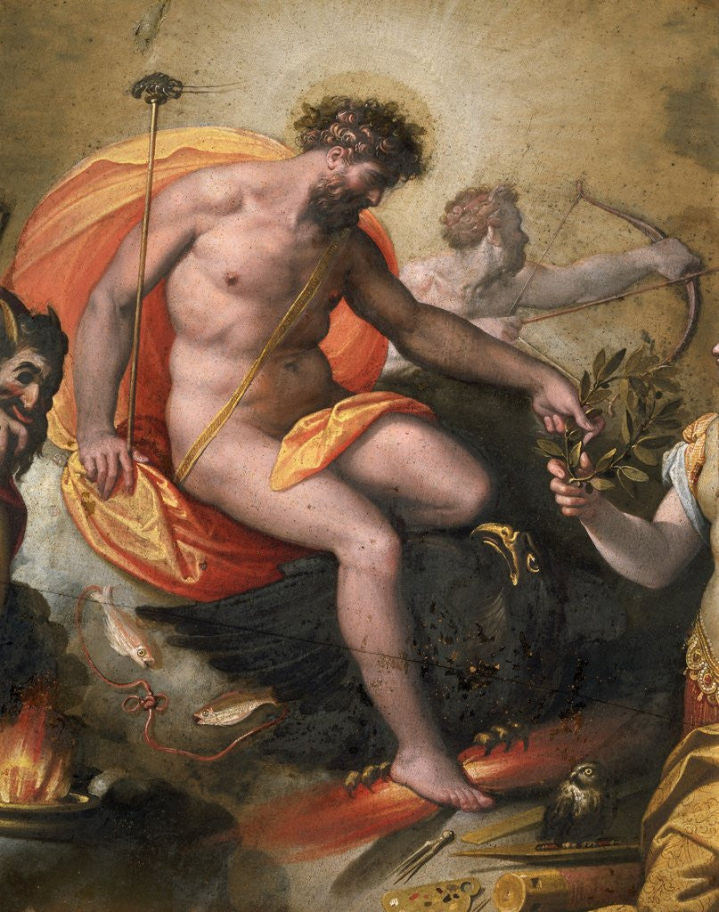 Detail of Detail of Triumphant Jupiter from the Salon of the Muses in the Villa Medici in Florence by Anonymous