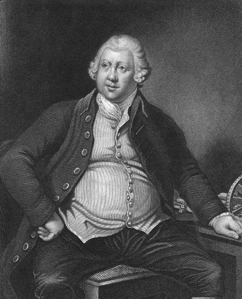 Detail of Engraving of Sir Richard Arkwright by Anonymous