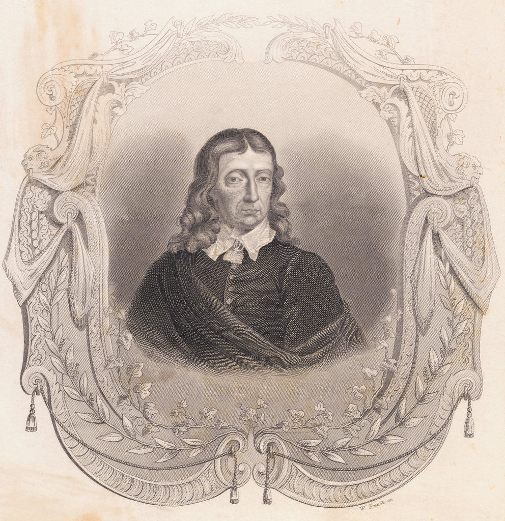 Detail of Portrait of John Milton by Anonymous