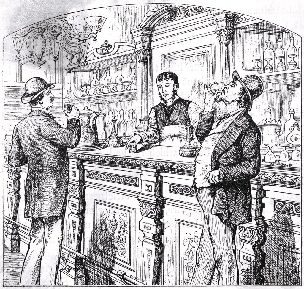 Detail of Man Drinking Liquor by Anonymous