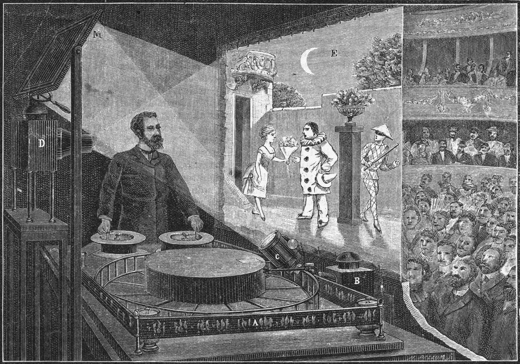 Detail of Emile Reynaud Testing Optical Theater by Anonymous