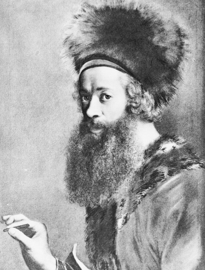 Detail of Portrait of Jean-Etienne Liotard by Anonymous