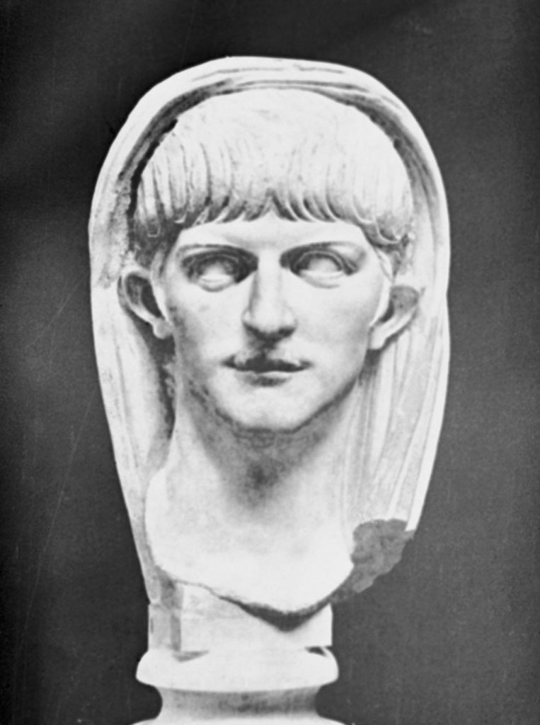 Detail of Sculpture of Caligula by Anonymous