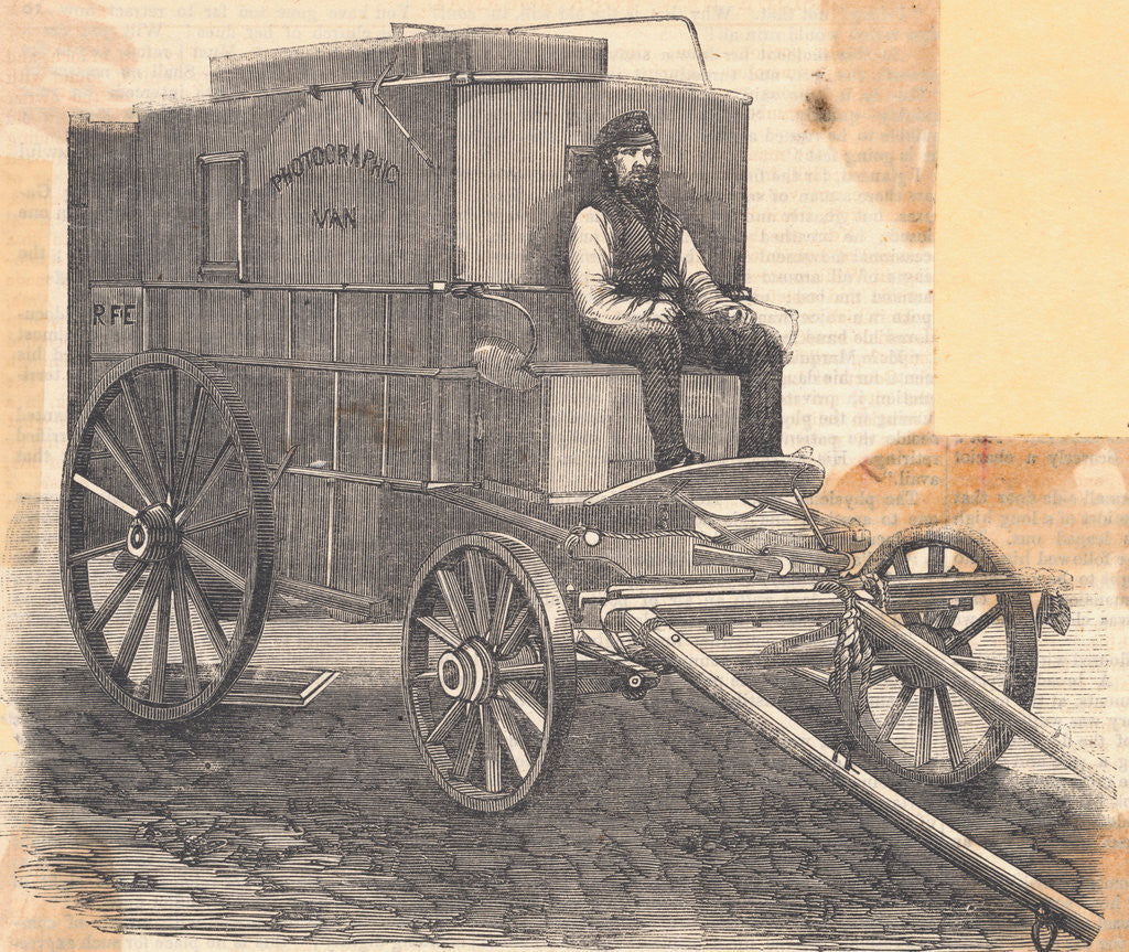 Detail of Roger Fenton's Photographic Van by Anonymous