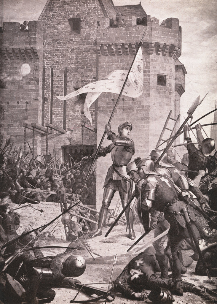 Detail of Joan of Arc During Siege by Corbis
