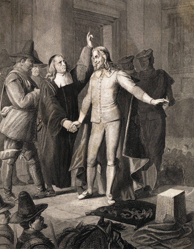Detail of Charles I Receiving Benediction Before Execution by Anonymous