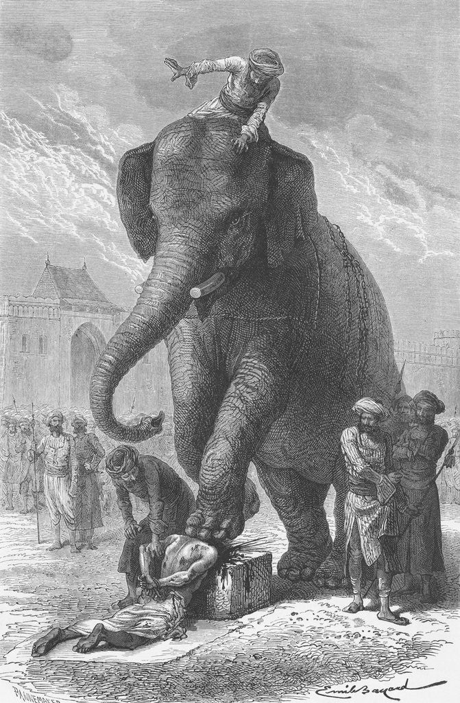 Detail of Elephant Crushing Victim's Head by Anonymous