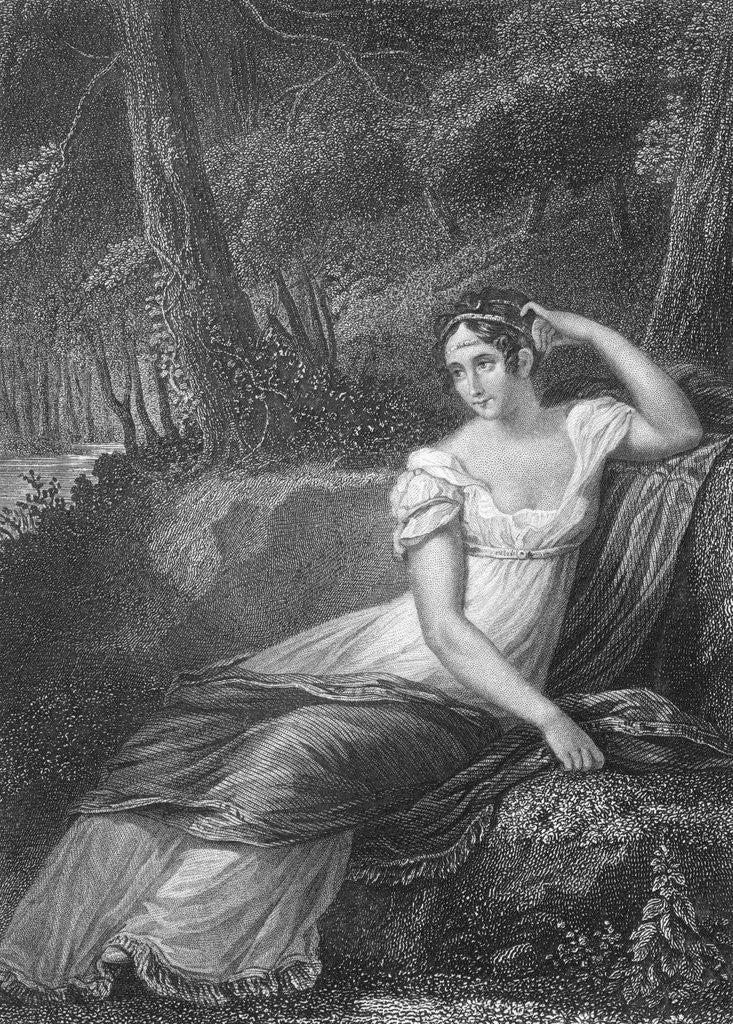 Detail of Empress Josephine of France Lounging by Anonymous