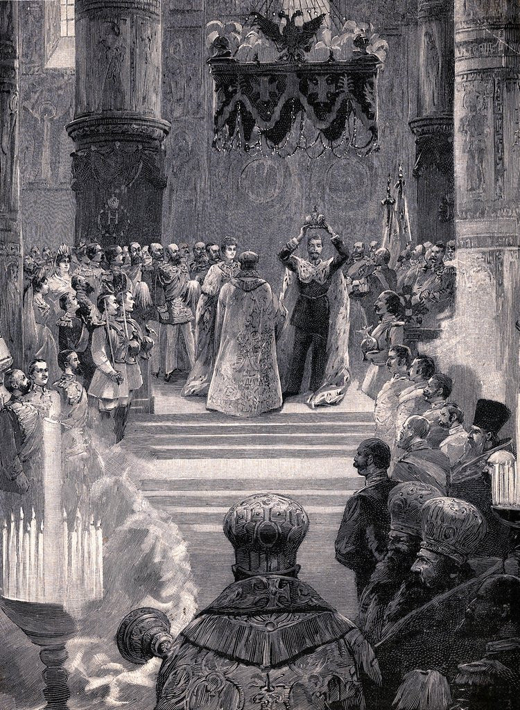 Detail of Nicholas II Crowning Himself Czar by Anonymous