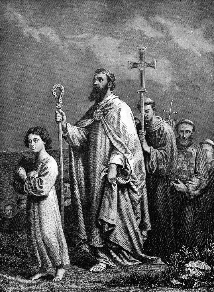 Detail of Saint Patrick Journeying to Tara by Anonymous