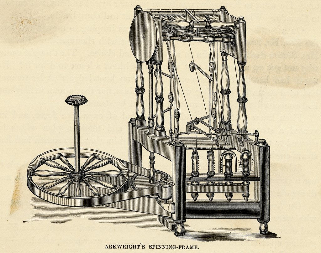 Detail of Arkwright's Spinning-Frame by Anonymous