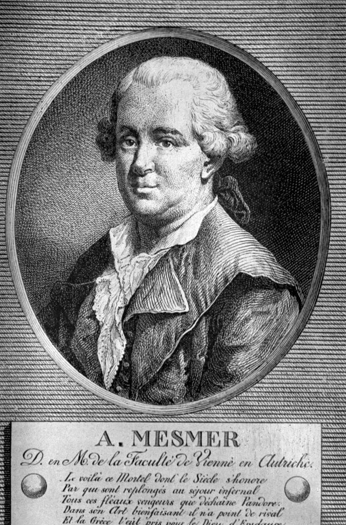 Detail of Portrait Of Friedrich A. Mesmer by Anonymous