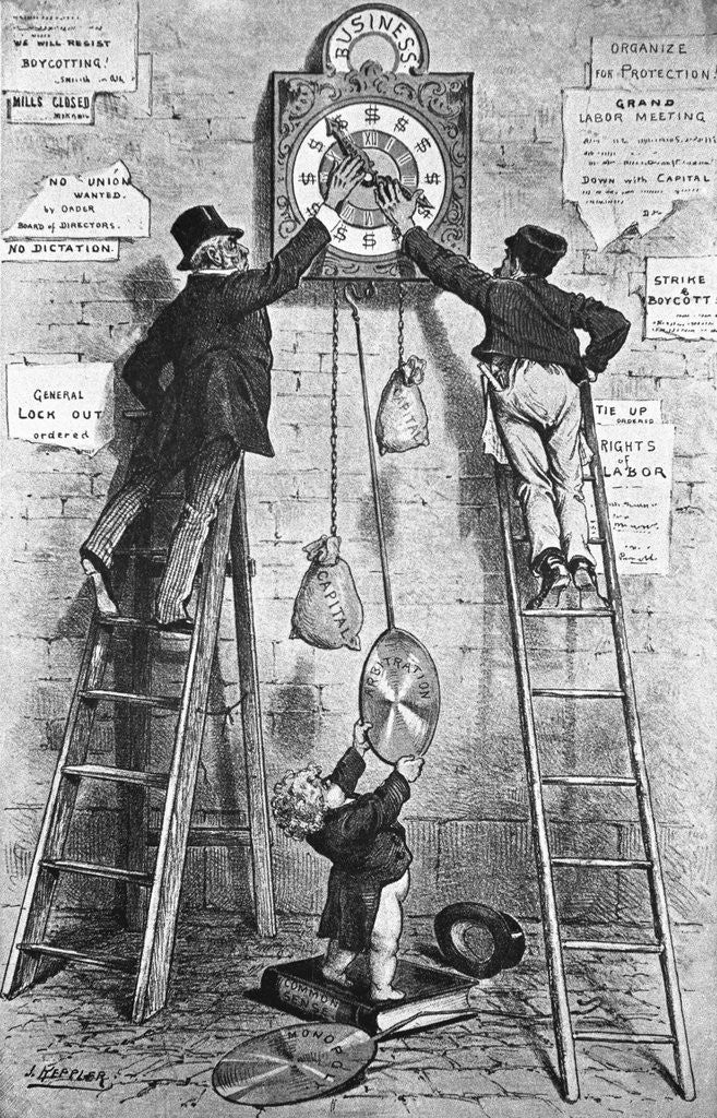 Detail of Political Power Cartoon by Anonymous