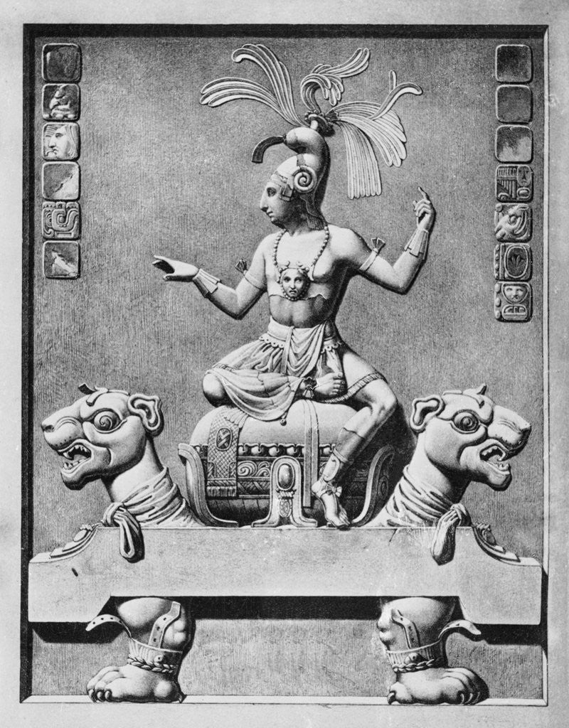 Detail of Montezuma Wearing His Royal Attire by Anonymous