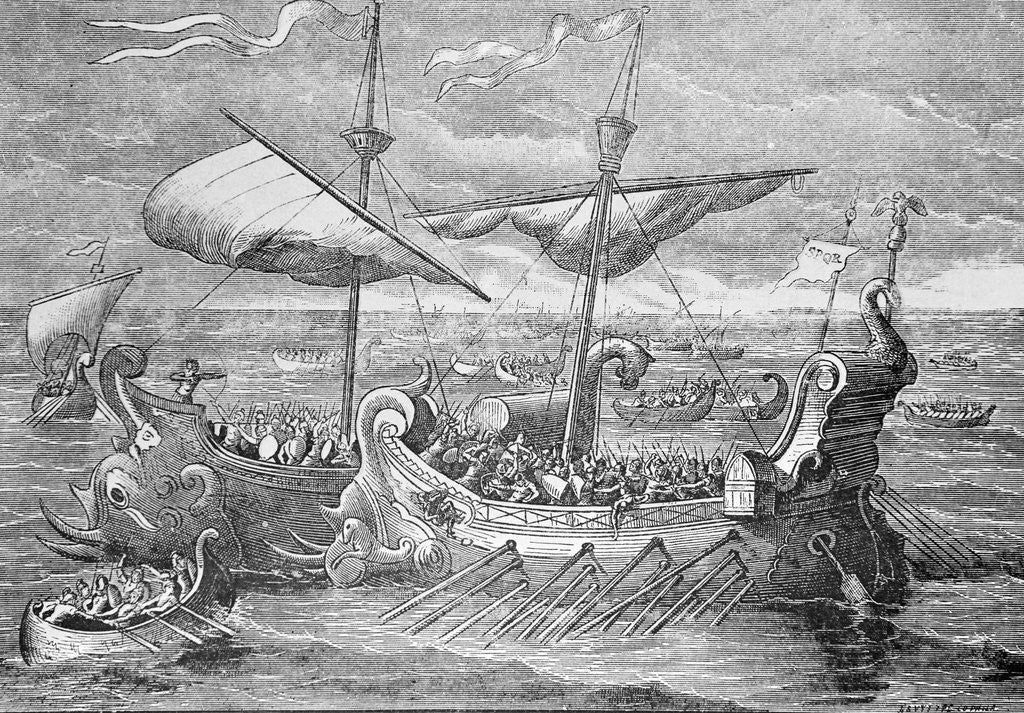 Detail of The Battle of Actium by Anonymous