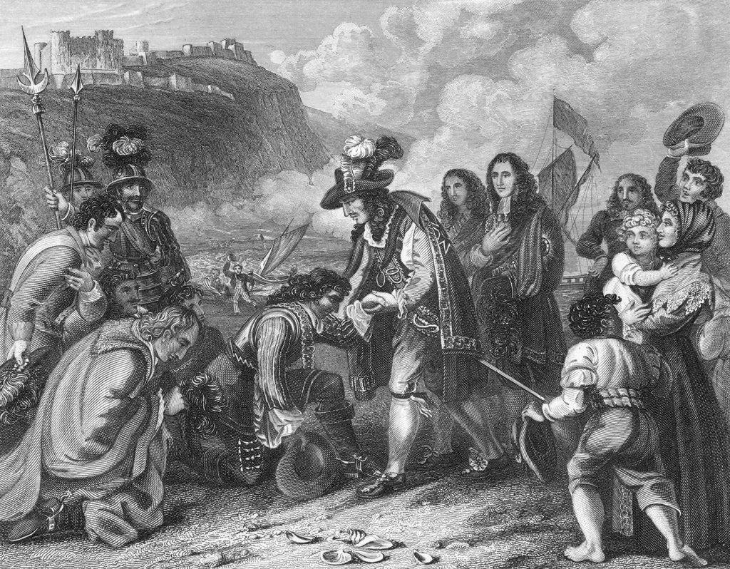 Detail of King Charles II Landing at Dover by Anonymous