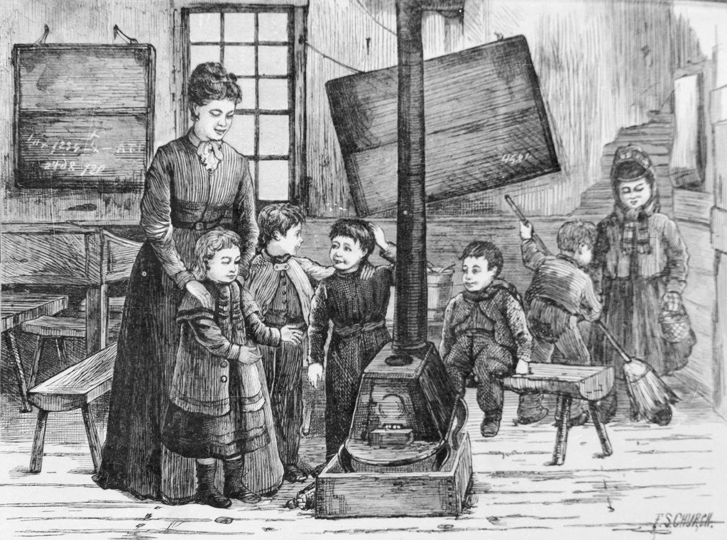 Detail of American Schools in 1875 by Anonymous