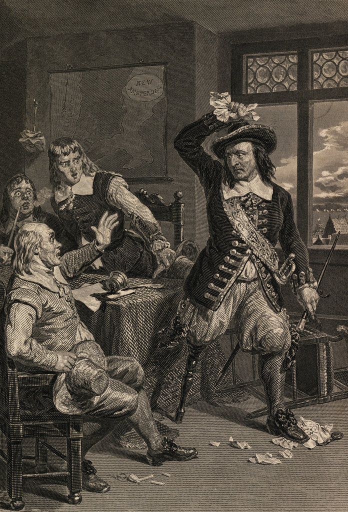 Detail of Governor Stuyvesant Destroying Summons by Corbis
