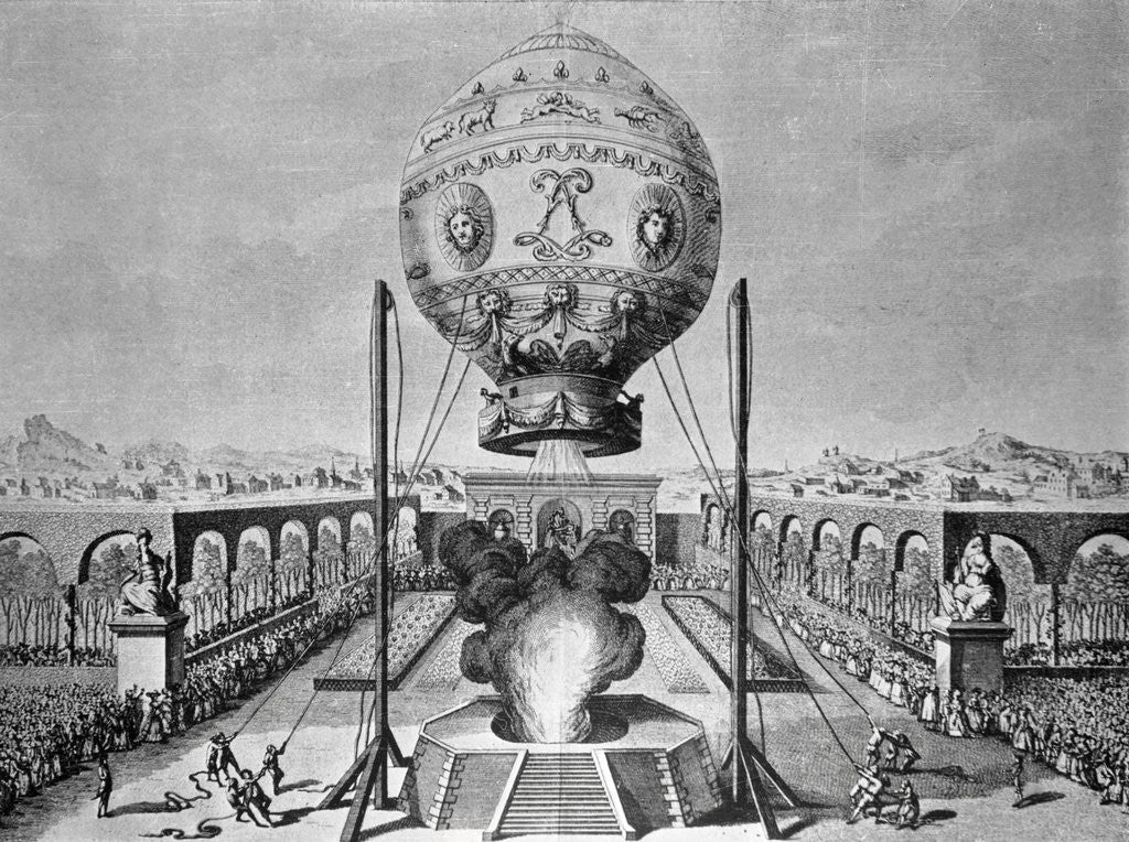 Detail of Hot Air Balloon Ascending by Corbis