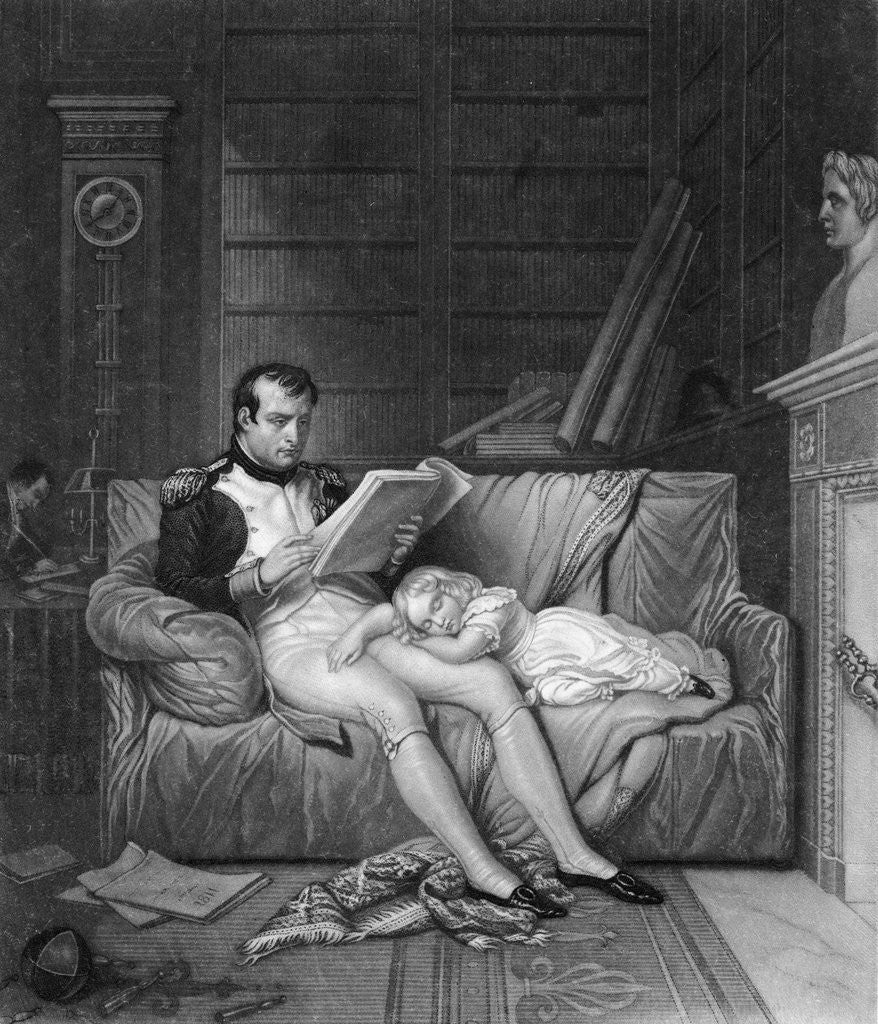 Detail of Napoleon and Son Relaxing by Anonymous