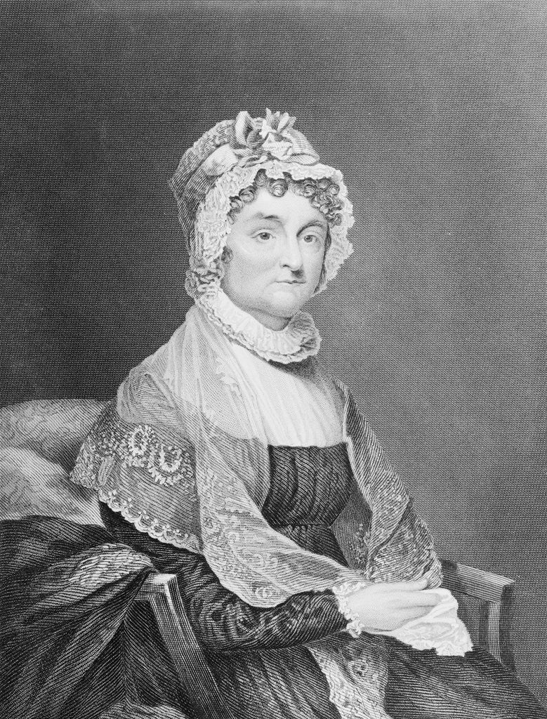 Detail of illustration of Abigail Smith Adams by Anonymous