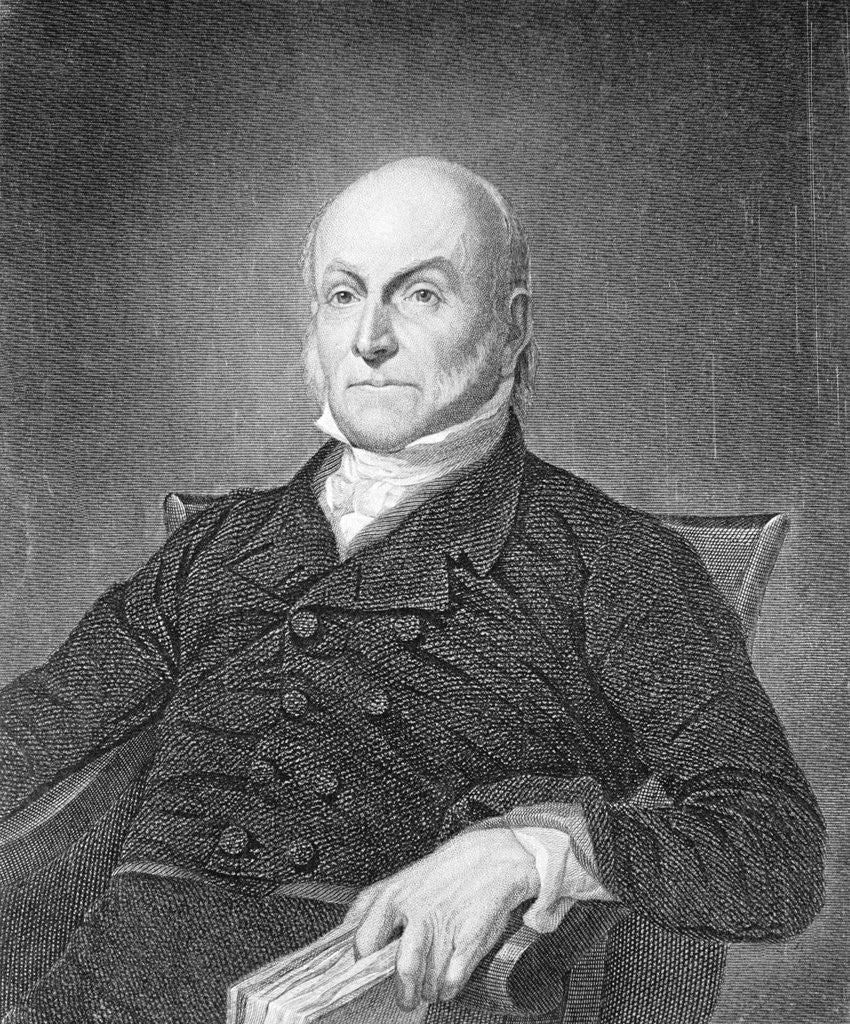Detail of Portrait of John Quincy Adams by Anonymous