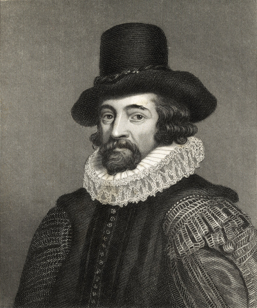 Detail of Portrait of Sir Francis Bacon by Anonymous