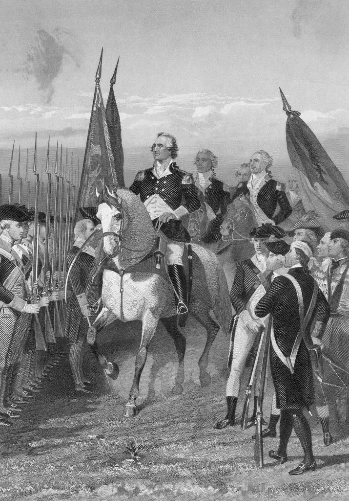 Detail of George Washington Taking Command of Army by Anonymous