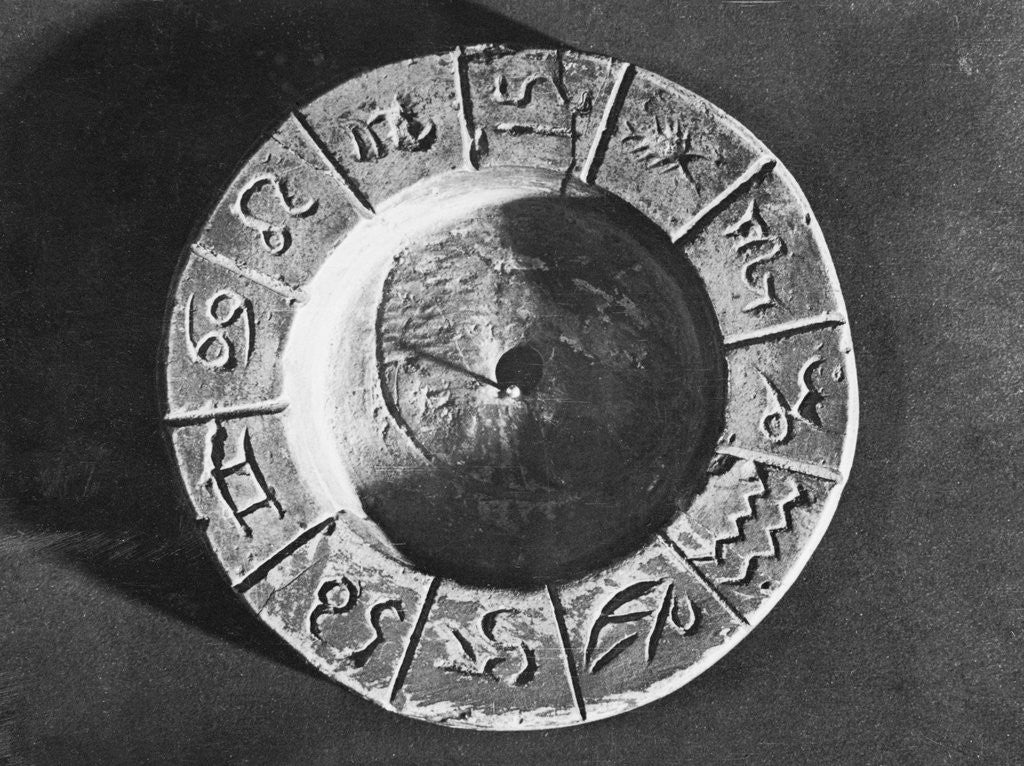 Detail of Egyptian Calendar with Zodiac Signs by Anonymous